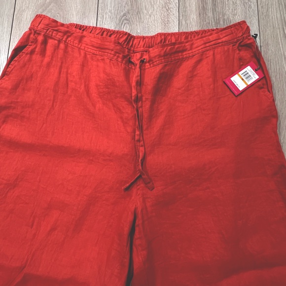 Linen pants in rustic orange (canyon sunset) - Picture 2 of 7